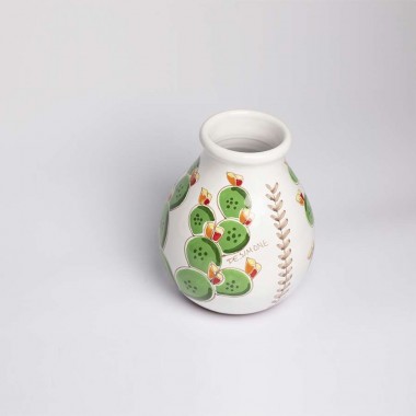 Vase Prickly Pear Folk VS539FC Vase Prickly Pear Folk VS539FC
